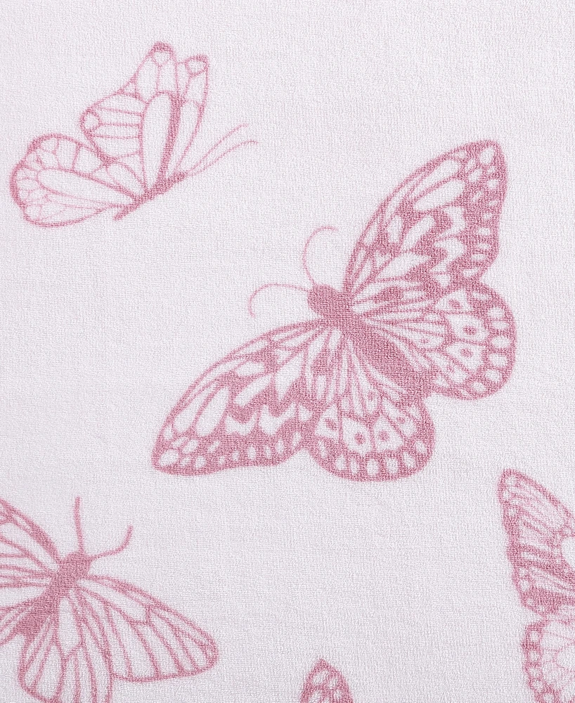 Betsey Johnson Malachite Butterfly Ultra Soft Plush Fleece Blanket