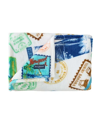 Tommy Bahama Home Ultra Soft Plush Fleece Throw, 70" x 50"