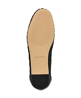 Calvin Klein Women's Zatoria Woven Ballet Flats