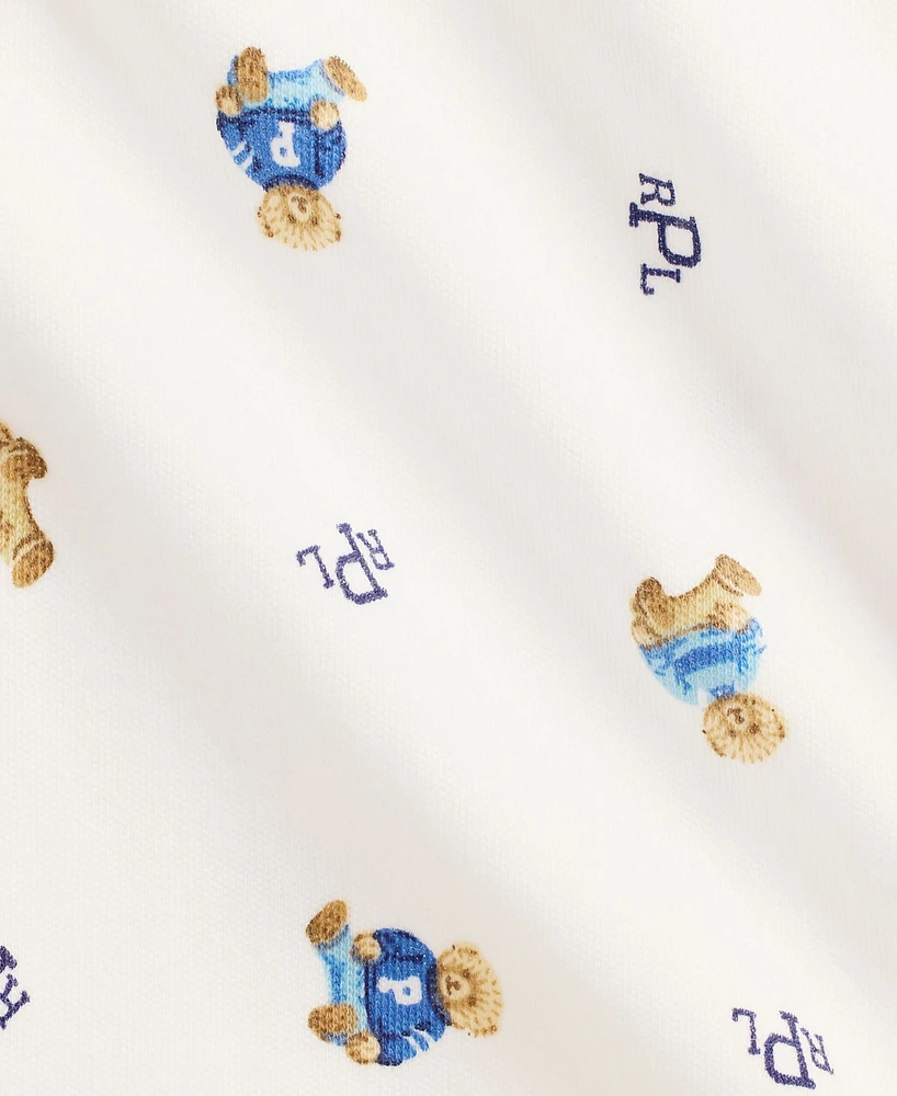 Polo Ralph Lauren Baby Cotton Polo Bear Coverall