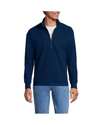 Lands' End Men's Textured Fleece Half Zip