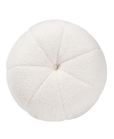 Baxton Studio Raelynn Modern and Contemporary Ivory Boucle Upholstered and Gold Metal Ottoman