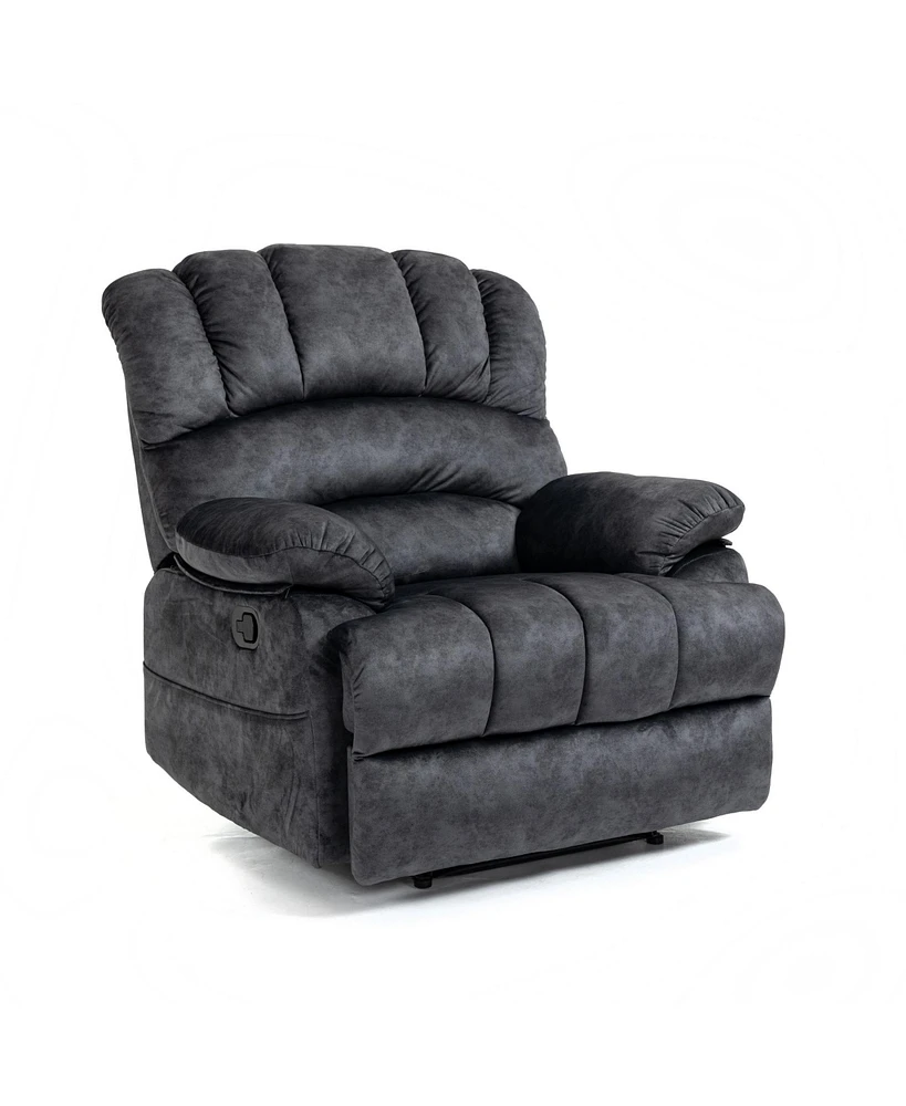 Boyel Living Large Manual Recliner Chair Fabric for Room