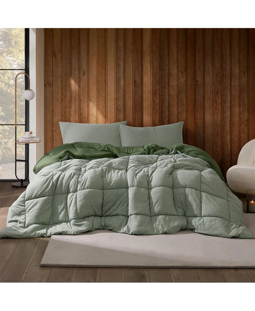 Sweater Weather Yoga - Coma Inducer Oversized Comforter - Moss Gray Stripe