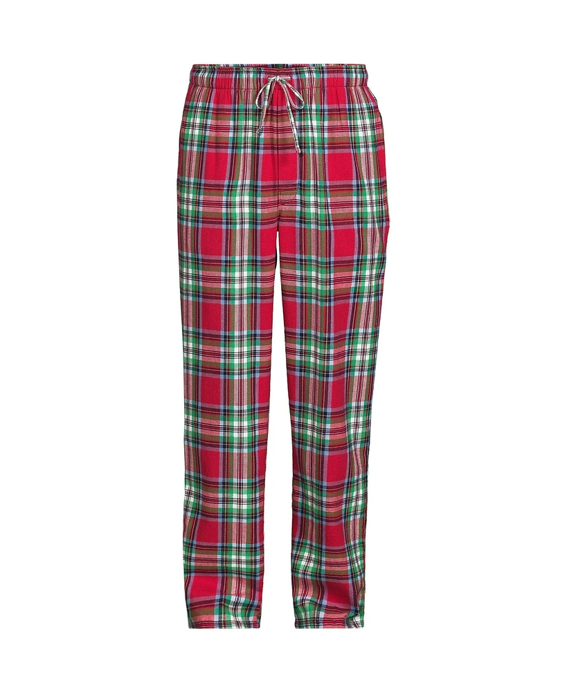 Lands' End Big & Tall Flannel Pajama Pants