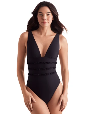 Mimi Flamingo Women's Sonny Ruffled One-Piece Swimsuit