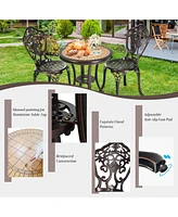 Gouun 3-Piece All-Weather Cast Aluminum Patio Bistro Set