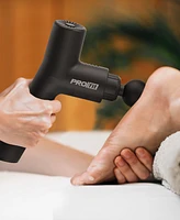 Tzumi PROfit Percussion Muscle Massage Gun, Rechargeable Deep Tissue Full-Body Massager with Multiple Attachments