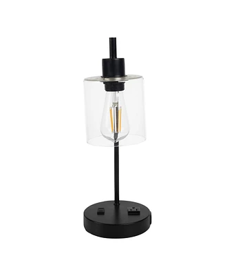 Lavish Home 16.14" Touch Control Small Table Lamp