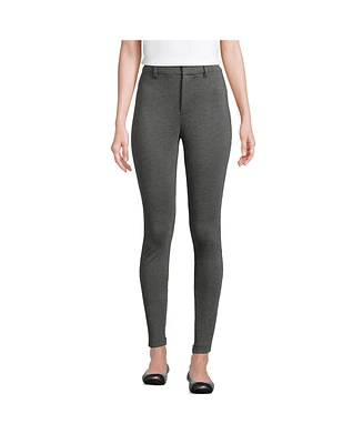 Lands' End Women's High Rise Ponte Polished Leggings