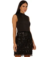 Adrianna Women's Sequinned-Fringe Mini Dress