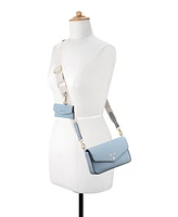 Nine West Peaches Flap Crossbody Bag with card case