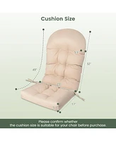 Gouun Patio Adirondack Chair Cushion with Fixing Straps and Seat Pad