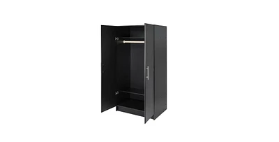 Bedroom Closet Armoire – Stylish Wardrobe Cabinet with Interior Rod & Compartments for Functional Organization