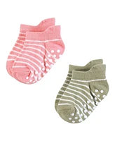 Hudson Baby Girls Non-Skid No-Show Socks