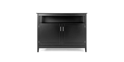 Kitchen Sideboard Cabinet – Wood Buffet with Hidden & Open Storage for Versatile Dining Room Organization