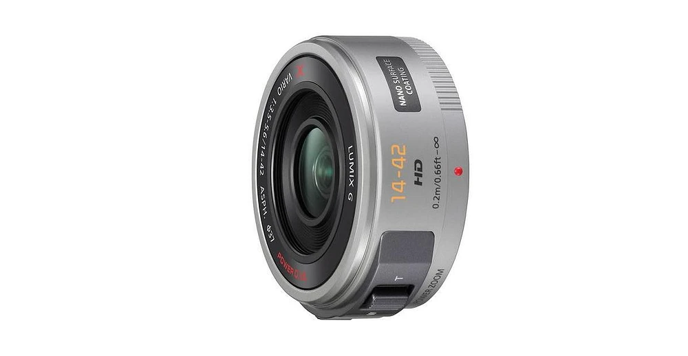 Panasonic Lumix G X Vario Pz 14-42mm f/3.5-5.6 Aspherical Lens for Micro Four Thirds, Silver