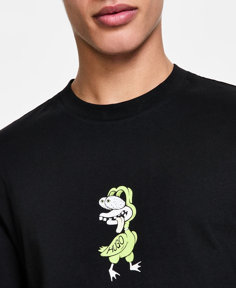 Hugo by Boss Men's Logo Graphic Crewneck T-Shirt