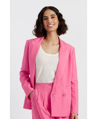 Chinti & Parker Women's Linen Blend Blazer