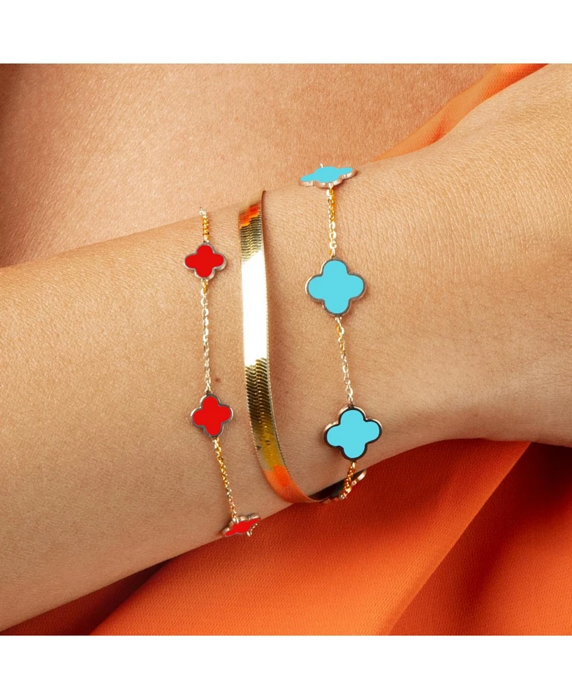 The Lovery Mini Clover Bracelet 14K Gold