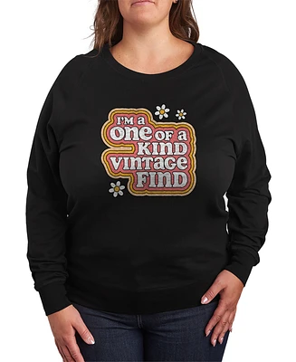 Hybrid Apparel Plus Vintage One of A Kind Graphic Crew Neck Top