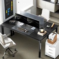 Homcom 70.9" Computer Desk, Study Desk with Metal Legs,