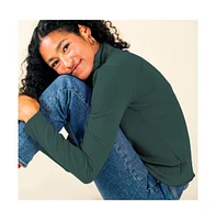 Poplinen Plus Norma Modal Ribbed Turtleneck
