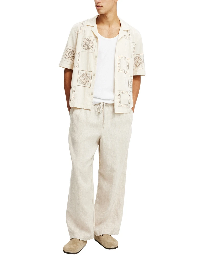 Cotton On Men's Super Baggy Linen Pant
