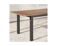 gaomon 5-Piece Dining Table Set for 4-6, 63" Extendable Room 4,Dining 6 with Metal Frame,Kitchen & Chairs