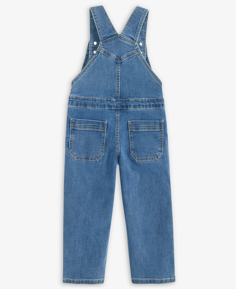 Epic Threads Toddler Girls Tally Denim Overalls, Exclusively at Macy's