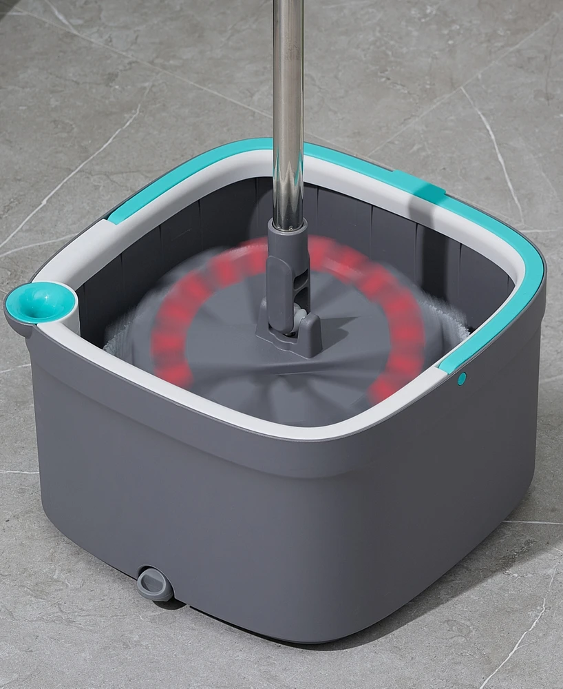True & Tidy True Clean Spin Mop & Bucket Cleaning System