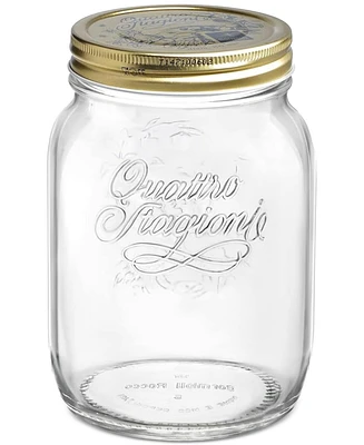 Bormioli Rocco Quattro Stagioni 101.25-Oz. Wide-Mouth Jar, Set of 6
