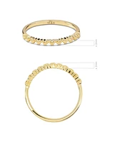 Devata Sweet Heart Ring in 14K Gold, Size 7, approx. 1.5 grams.