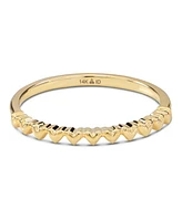 Devata Sweet Heart Ring in 14K Gold, Size 7, approx. 1.5 grams.