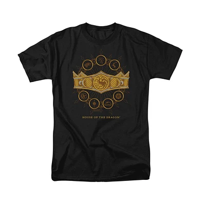 House Of The Dragon Men's Crown Short Sleeve Adult Tee / T-Shirt
