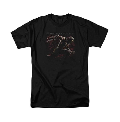 Mortal Kombat X Mens Scorpion Lunge Short Sleeve Adult Tee / T-Shirt
