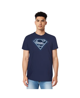 Superman Mens Cyber Shield Short Sleeve Adult Tee / T-Shirt