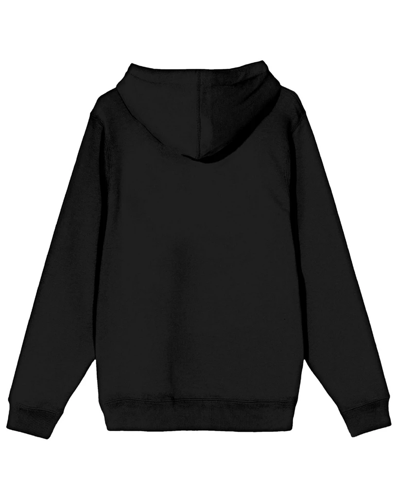 Naruto Boys Classic Character Pointing With Ombre Text Youth Black Graphic Hoodie-xl