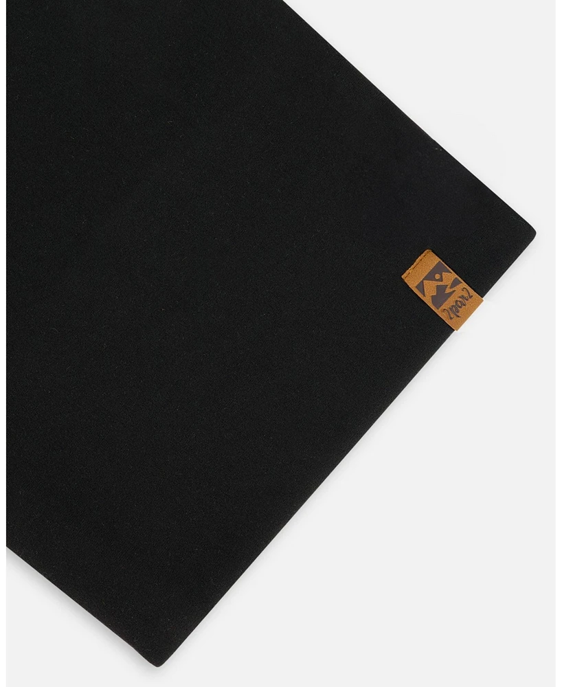 Deux par Deux Baby Unisex Solid Neck Tube Black