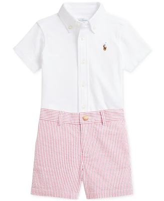 Polo Ralph Lauren Baby Boys Oxford Shirt & Seersucker Shorts Set