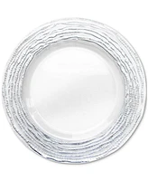 American Atelier Arizona Silver/Clear Glass Charger Plates, Set of 4