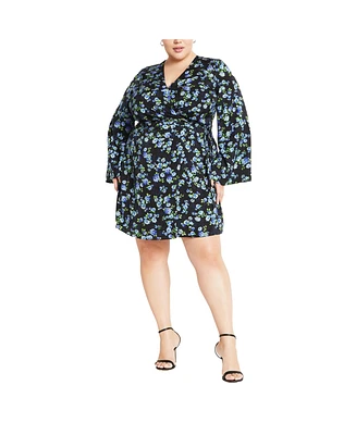 City Chic Plus Lenna Print Dress
