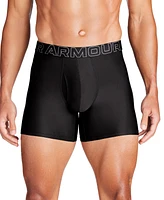 Under Armour Men's 3-Pack Performance Tech Solid 6" Boxer Briefs