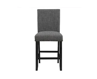 Bar Stools Set of 2, Nailhead Trim, Transitional Style with Upholstered Seat-The Pop Home