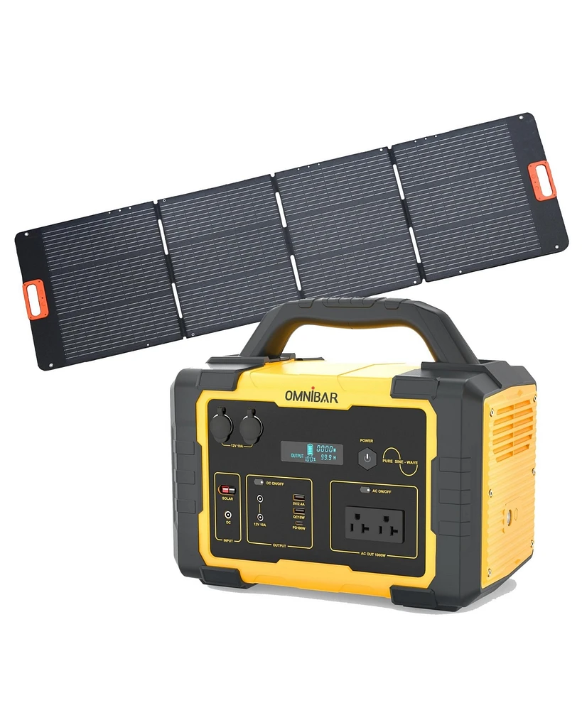 Mondawe 300W Portable Power Station 299.5Wh Solar Generator with Ac Outlet