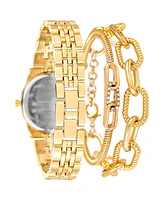 Jessica Carlyle Women's Gold Tone Metal Alloy Analog Watch, 33mm