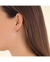 Rosefield Pearl Huggies In 14K Yellow Gold Plated Stainless Steel