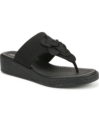 LifeStride Women's Bloom Washable Thong Slip On Wedge Sandals