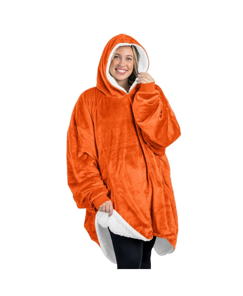 Bare Homey B-Cozy Adult Sherpa Fleece Wearable Blanket