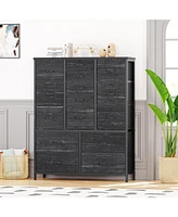 15 Drawers Fabric Dresser for Bedroom, Tall Vertical Storage Dresser & Chests of Drawers, Storage Drawer Organizer w/Metal Frame